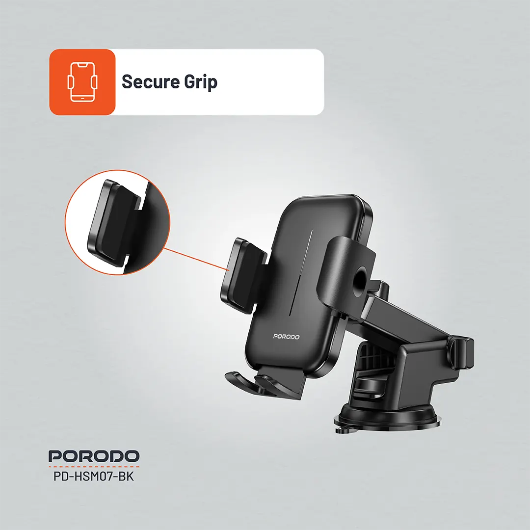 Porodo Adjustable Clamps Dash & Windshield Mount 5 Porodo Adjustable Clamps Dash & Windshield Mount - Image 5