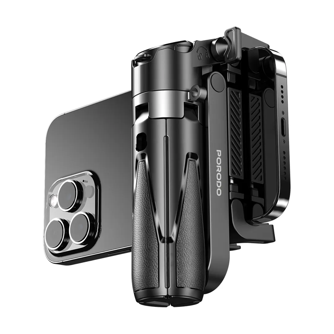 Porodo Foldable Selfie Stick with Extendable Tripod 3 Porodo Foldable Selfie Stick with Extendable Tripod - Image 3