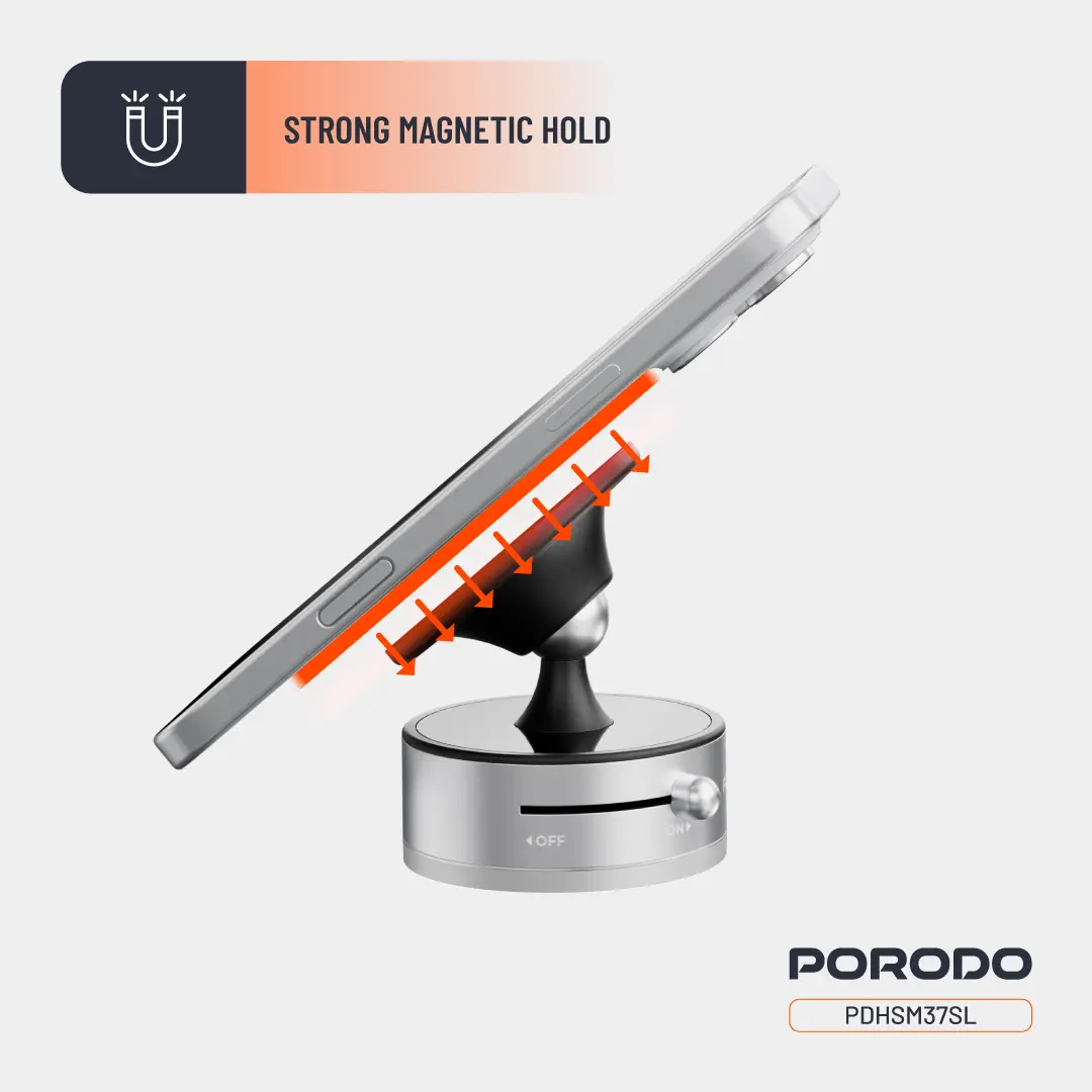 Porodo Multi-Surface MagSafe Phone Mount 5 Porodo Multi-Surface MagSafe Phone Mount - Image 5