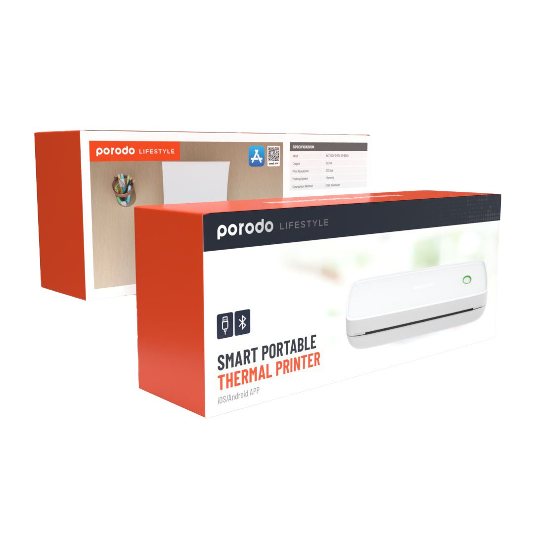 Porodo Lifestyle Smart Portable Thermal Printer 3 Porodo Lifestyle Smart Portable Thermal Printer - Image 3