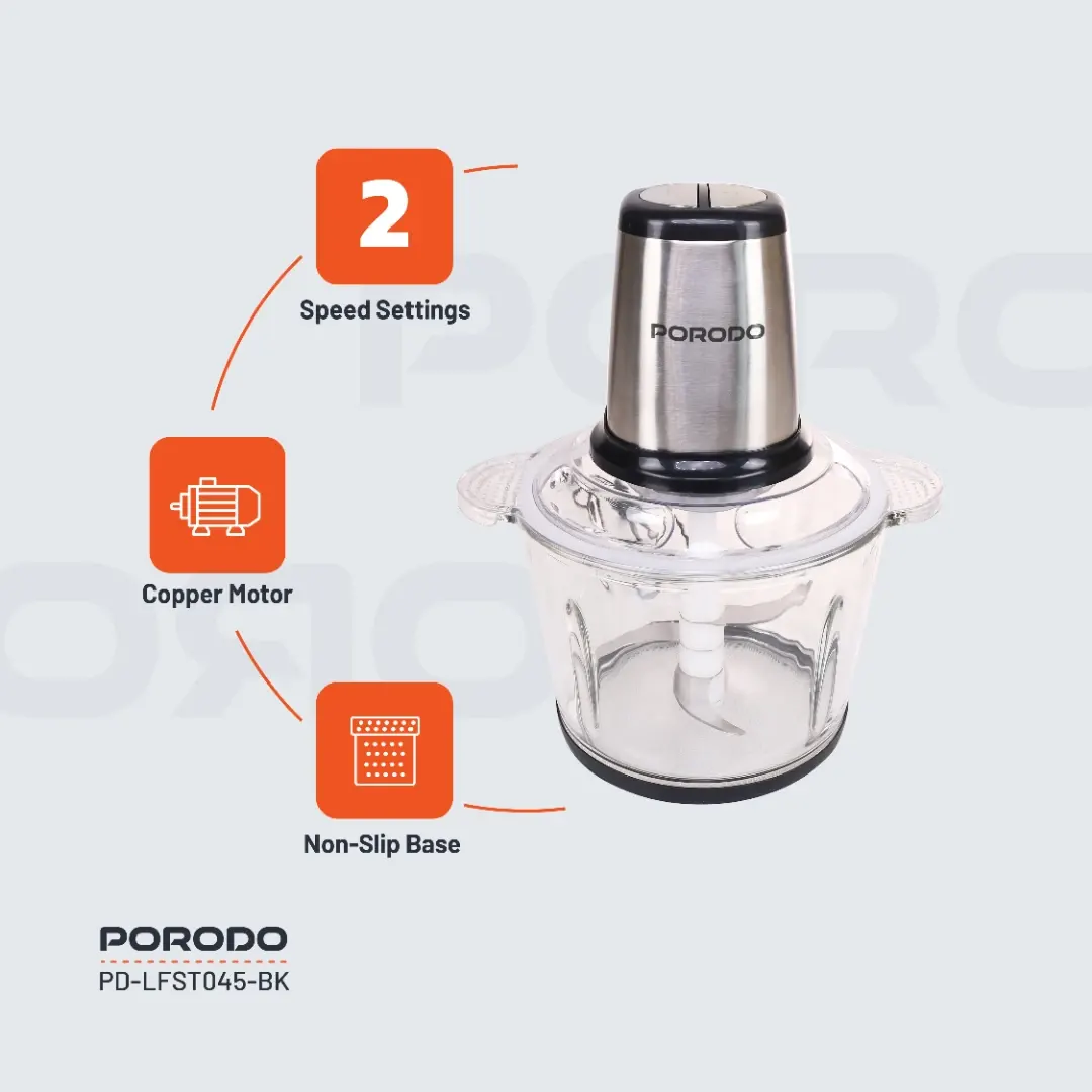 Porodo Lifestyle Meat and Vegetable Electric Food Chopper 3 Porodo Lifestyle Meat and Vegetable Electric Food Chopper - Image 3