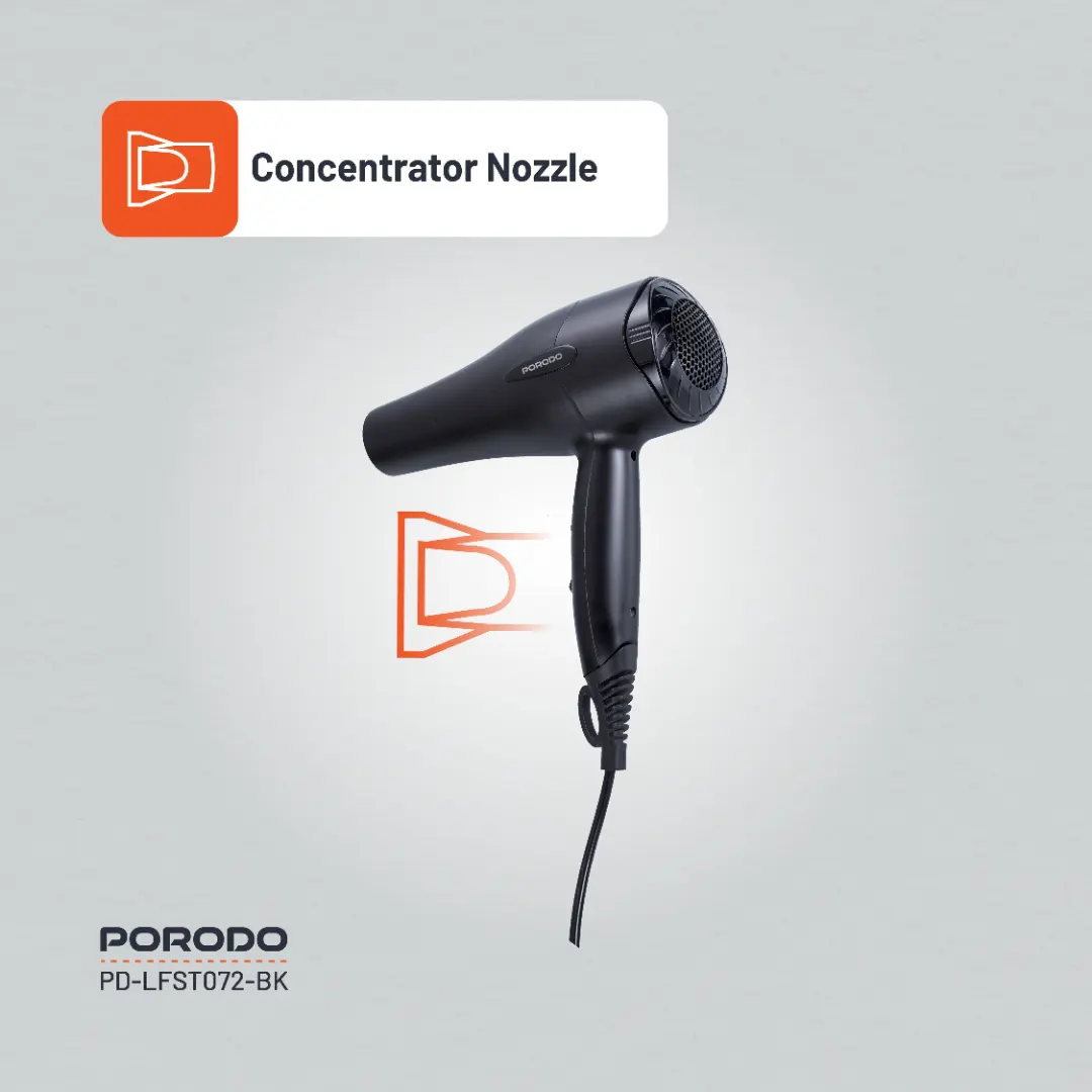 Porodo Lifestyle 1200W Hair Dryer 1.8M Cable 6 Porodo Lifestyle 1200W Hair Dryer 1.8M Cable - Image 6