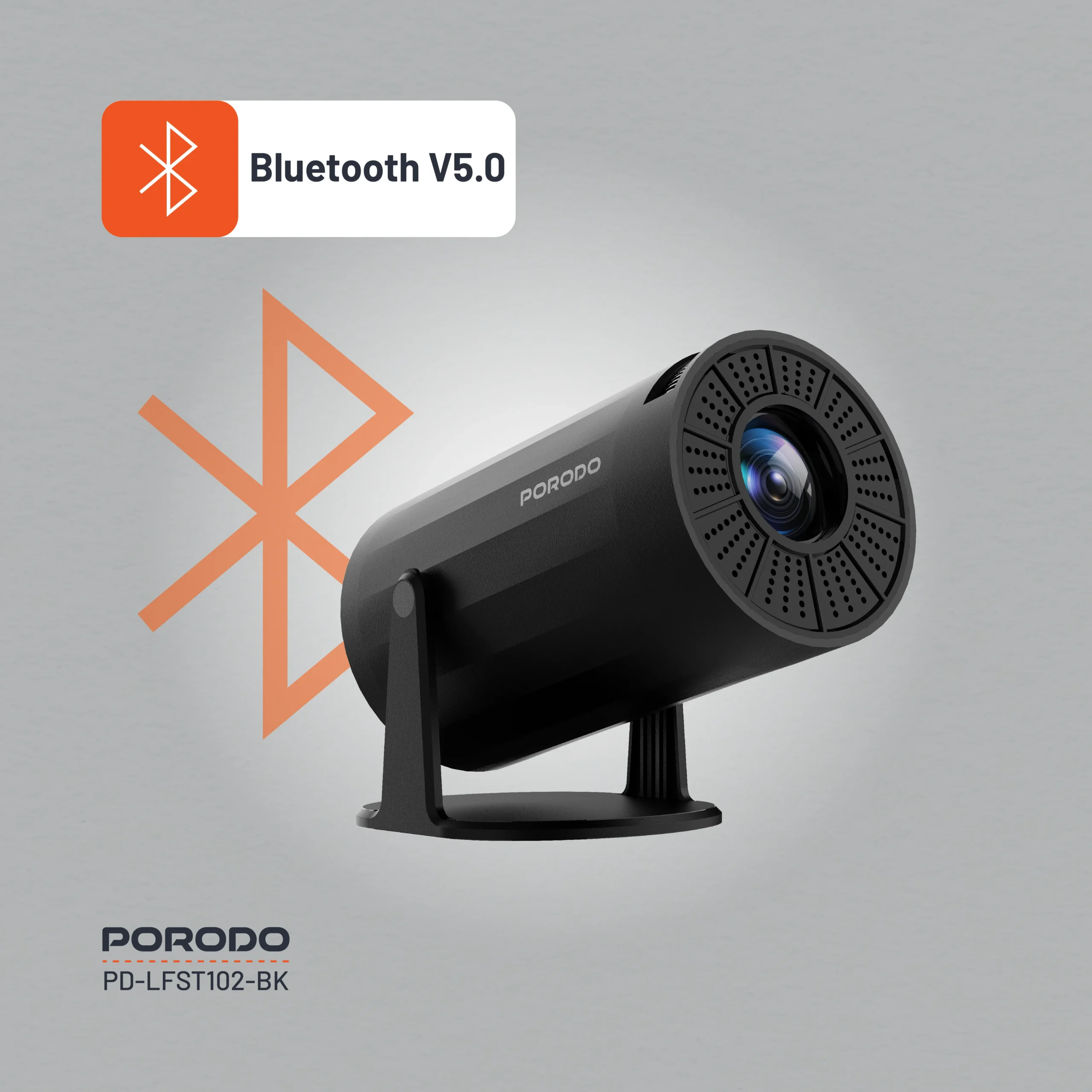 Porodo Wireless Mirroring Multi-Angle Projector 2 Porodo Wireless Mirroring Multi-Angle Projector - Image 2