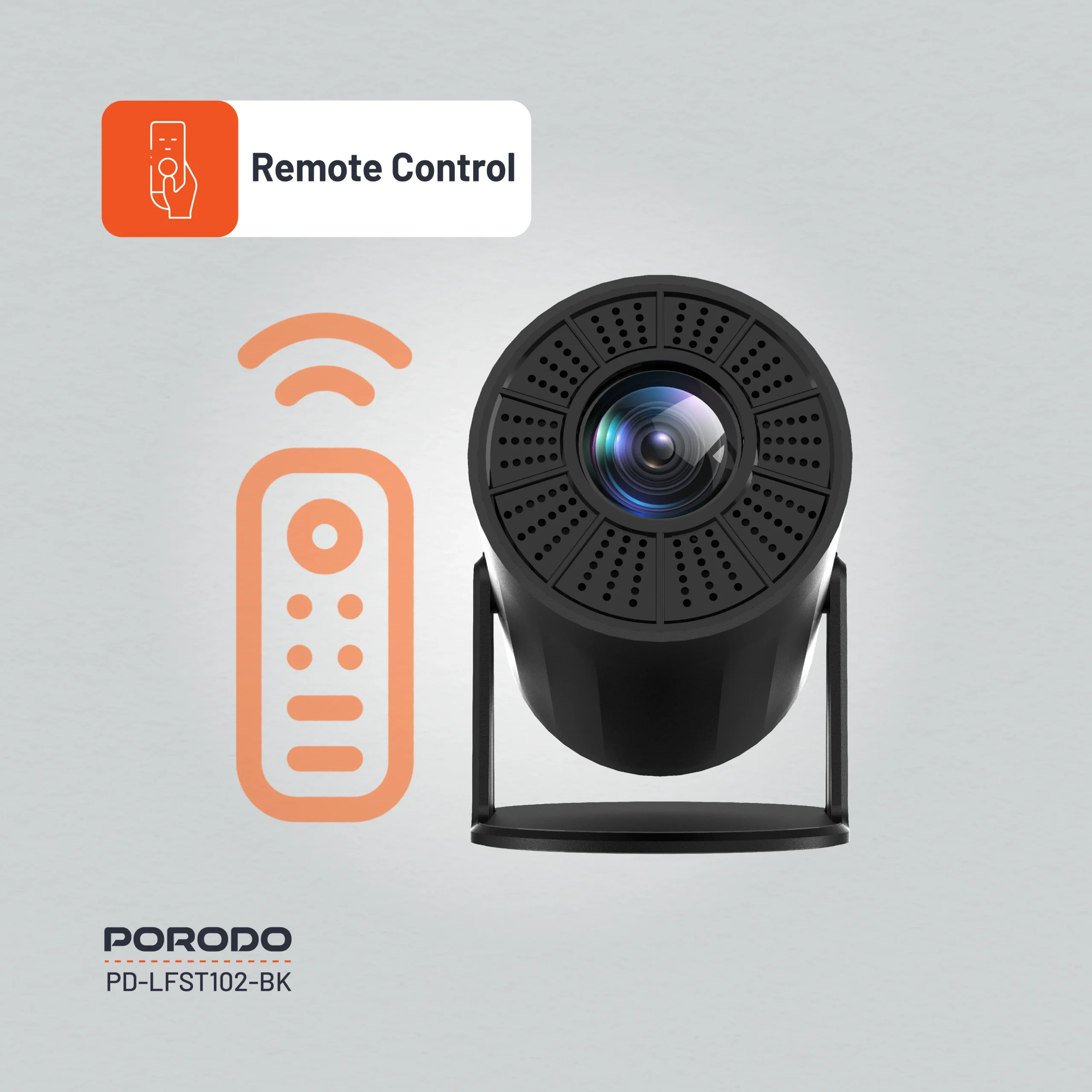Porodo Wireless Mirroring Multi-Angle Projector 4 Porodo Wireless Mirroring Multi-Angle Projector - Image 4