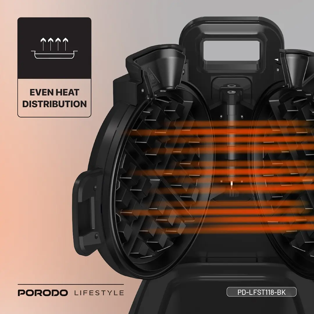 Porodo Lifestyle Vertical Waffle Maker 5 Porodo Lifestyle Vertical Waffle Maker - Image 5