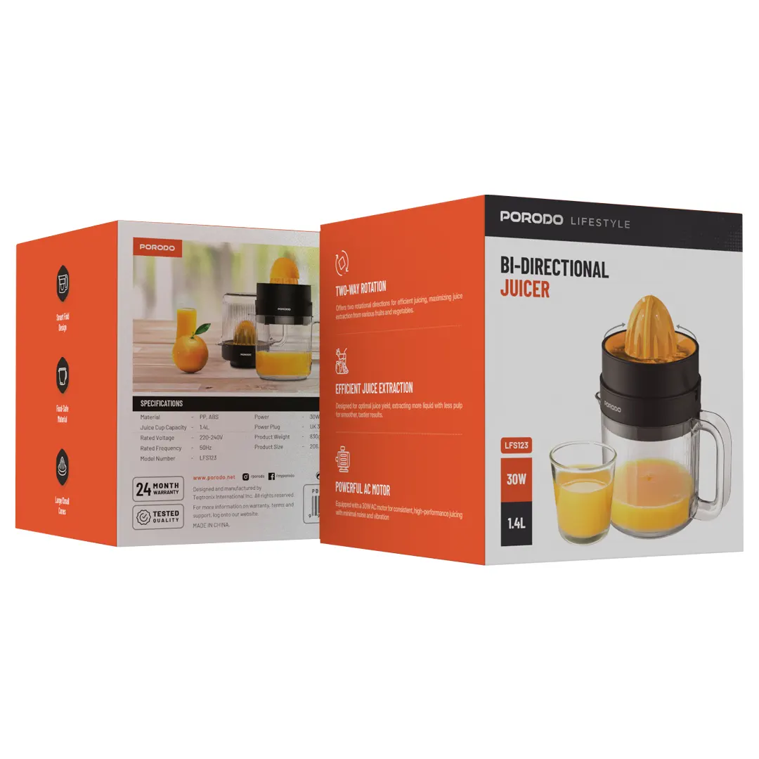 Porodo Lifestyle BI-Directional Juicer 2 Porodo Lifestyle BI-Directional Juicer - Image 2
