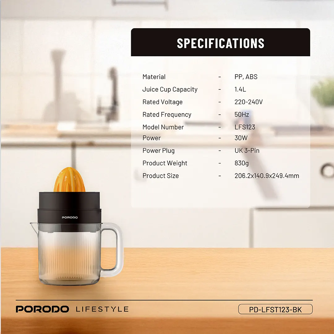 Porodo Lifestyle BI-Directional Juicer 3 Porodo Lifestyle BI-Directional Juicer - Image 3