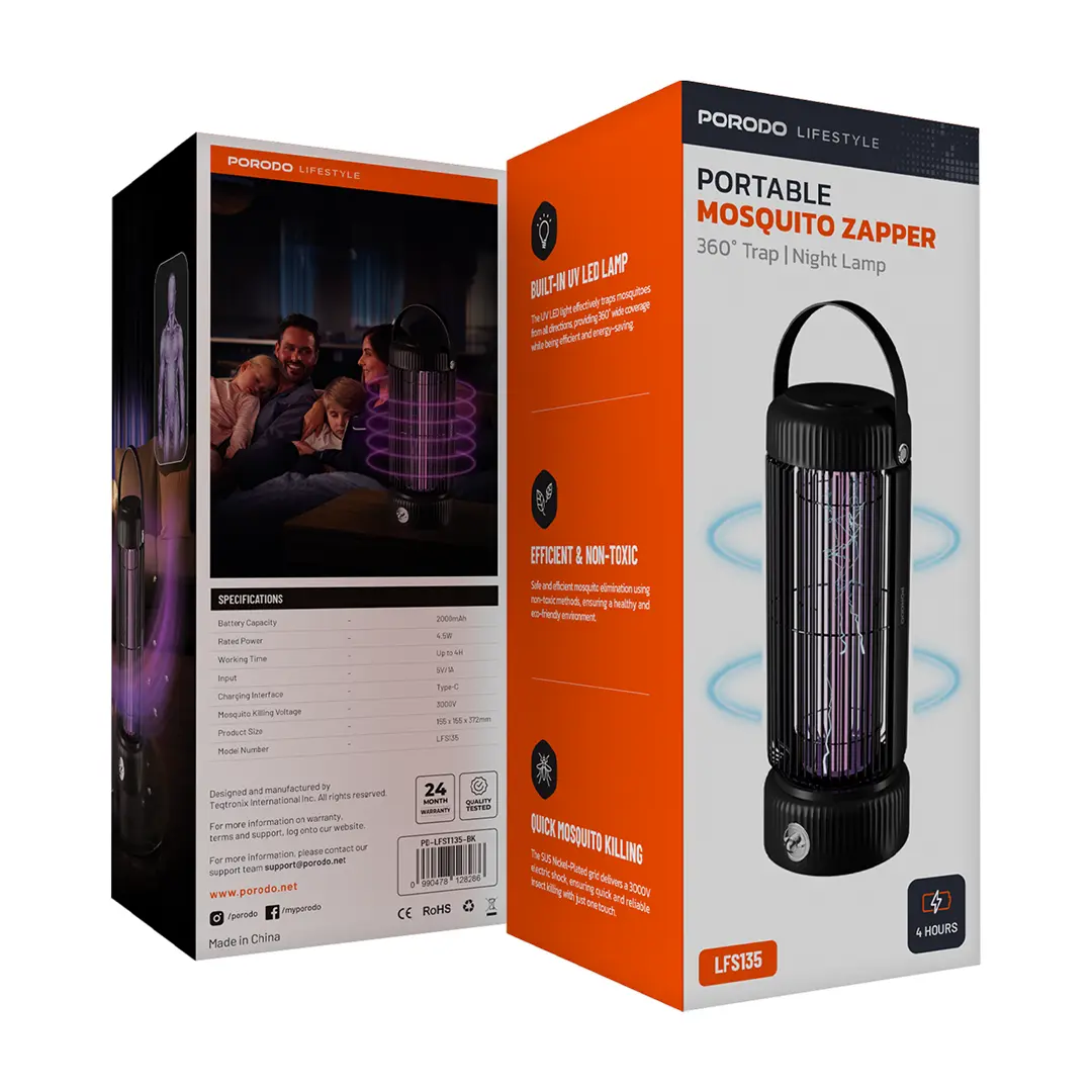 Porodo Lifestyle Portable Mosquito Zapper 2 Porodo Lifestyle Portable Mosquito Zapper - Image 2