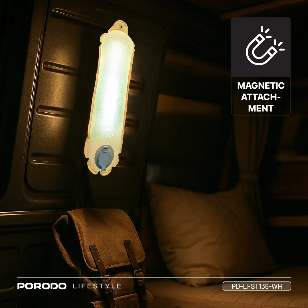 Porodo Lifestyle Inflatable Outdoor Magnetic Tube Light 6 Porodo Lifestyle Inflatable Outdoor Magnetic Tube Light - Image 6