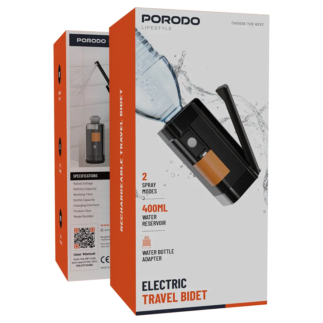 Porodo Lifestyle Electric Travel Bidet 2 Porodo Lifestyle Electric Travel Bidet - Image 2