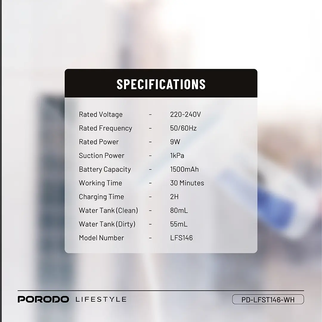 Porodo Lifestyle Handheld Window Cleaner 2 Porodo Lifestyle Handheld Window Cleaner - Image 2