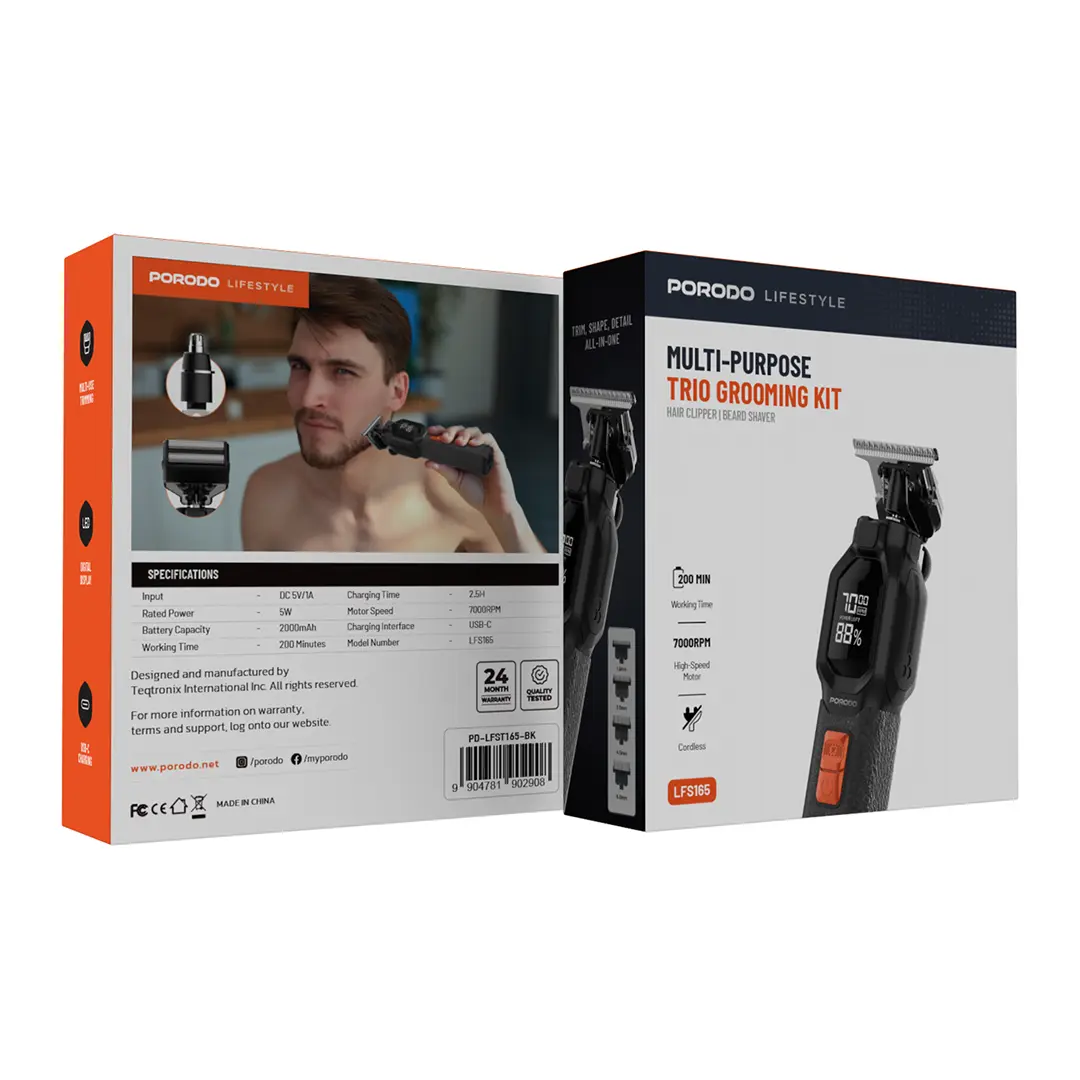 Porodo Lifestyle Multi-Purpose Trio Grooming Kit 4 Porodo Lifestyle Multi-Purpose Trio Grooming Kit - Image 4