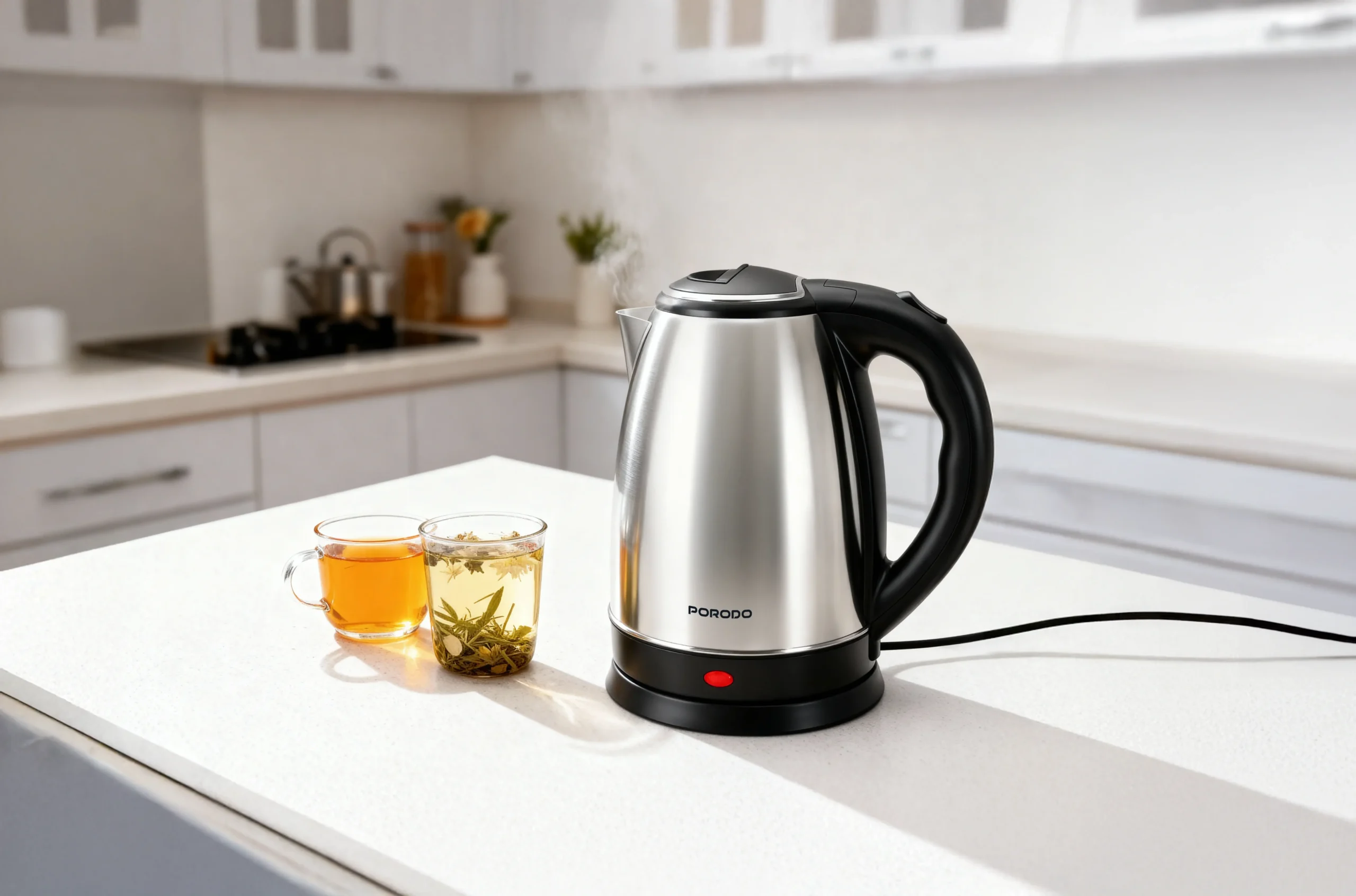 PORODO PYRO ELECTRIC STAINLESS STEEL KETTLE 2 PORODO PYRO ELECTRIC STAINLESS STEEL KETTLE - Image 2