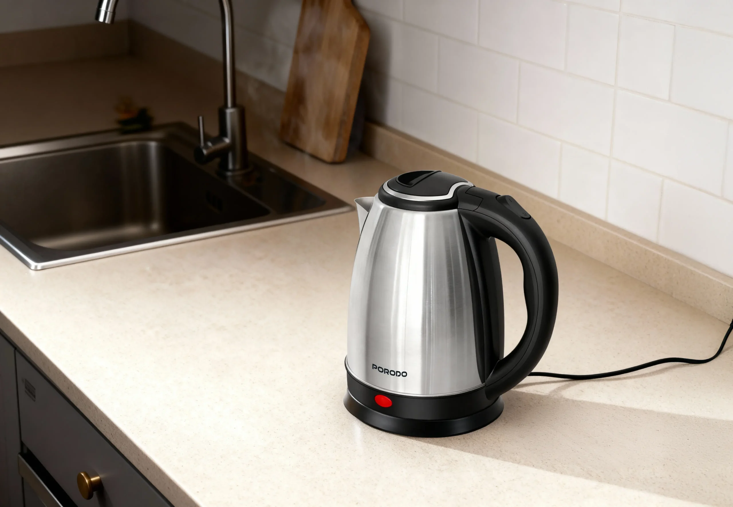 PORODO PYRO ELECTRIC STAINLESS STEEL KETTLE 4 PORODO PYRO ELECTRIC STAINLESS STEEL KETTLE - Image 4