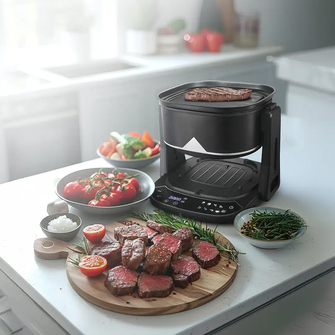 Porodo Lifestyle Quick Flip 3-In-1 Air Fryer | Grill | Hot Pot 4.5L 6 Porodo Lifestyle Quick Flip 3-In-1 Air Fryer | Grill | Hot Pot 4.5L - Image 6