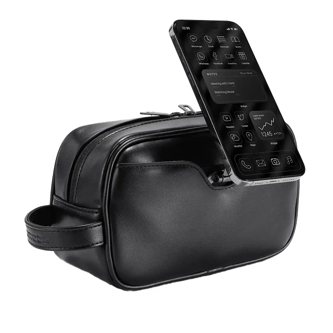 Porodo Lifestyle MagSafe Travel Organizer Pouch with Phone Holder 2 Porodo Lifestyle MagSafe Travel Organizer Pouch with Phone Holder - Image 2