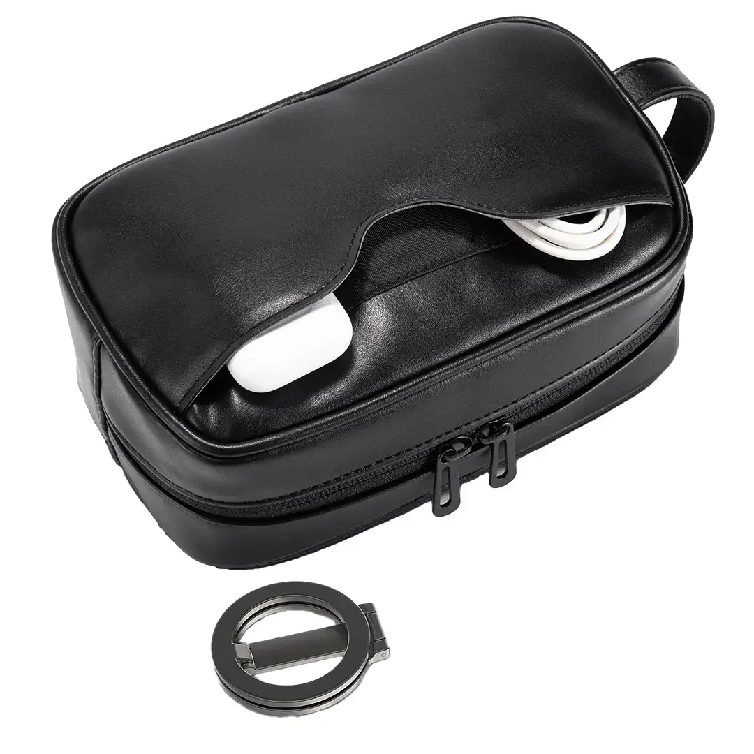 Porodo Lifestyle MagSafe Travel Organizer Pouch with Phone Holder 3 Porodo Lifestyle MagSafe Travel Organizer Pouch with Phone Holder - Image 3
