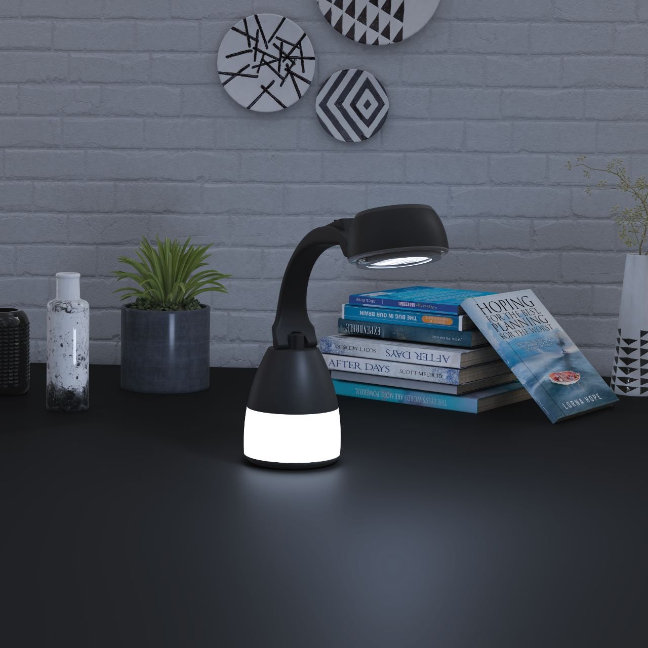 Porodo 2-in-1 Desk Lamp / Torch Compact Outdoor Lantern 4 Porodo 2-in-1 Desk Lamp / Torch Compact Outdoor Lantern - Image 4