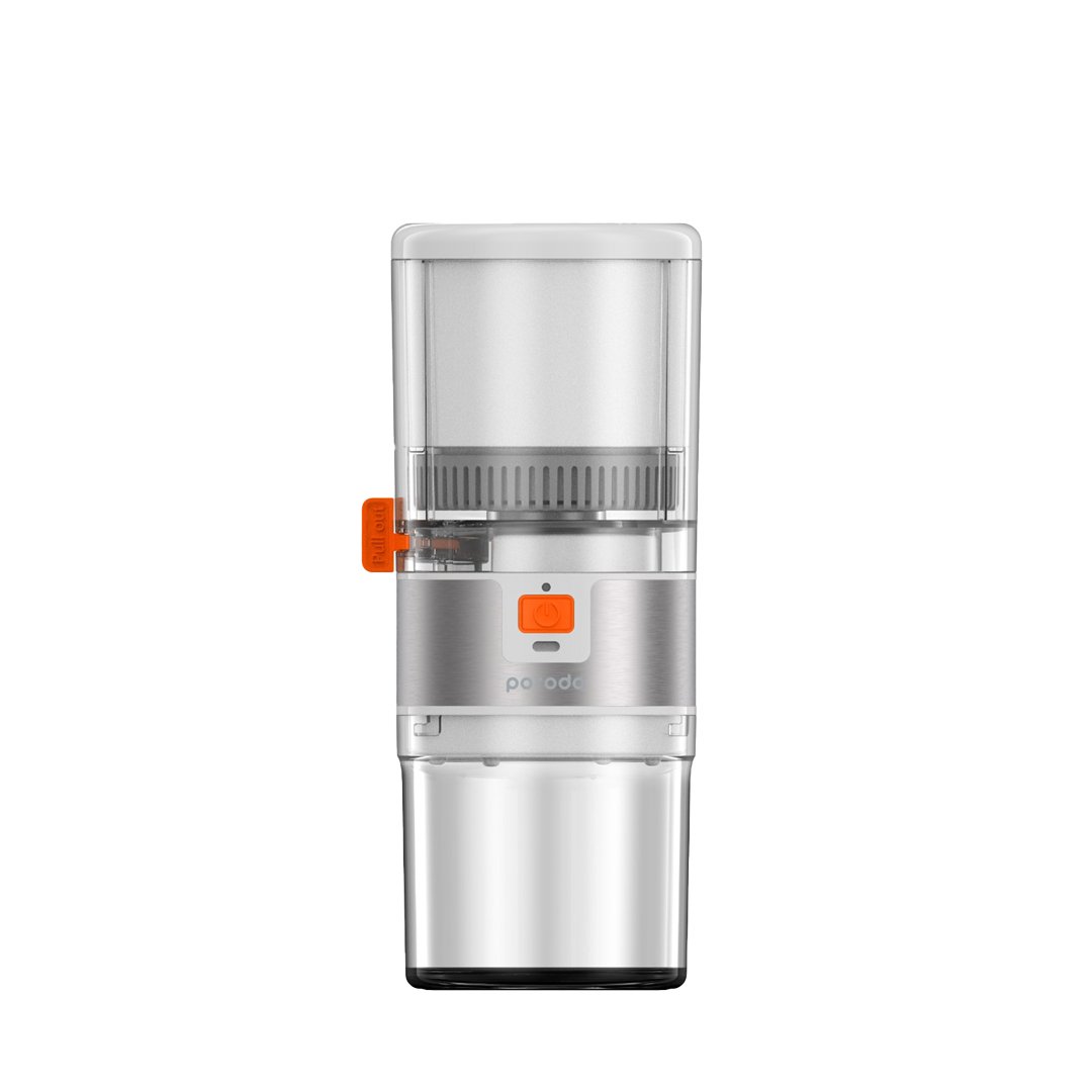 Porodo Lifestyle Portable Slow Juicer 55W - White / Orange 4 Porodo Lifestyle Portable Slow Juicer 55W - White / Orange - Image 4