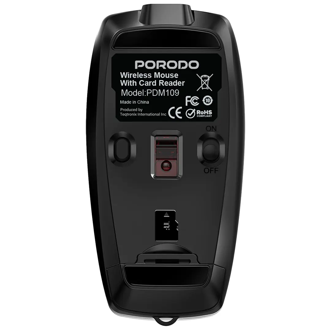 Porodo 1600DPI Wireless Mouse with Card Reader 4 Porodo 1600DPI Wireless Mouse with Card Reader - Image 4