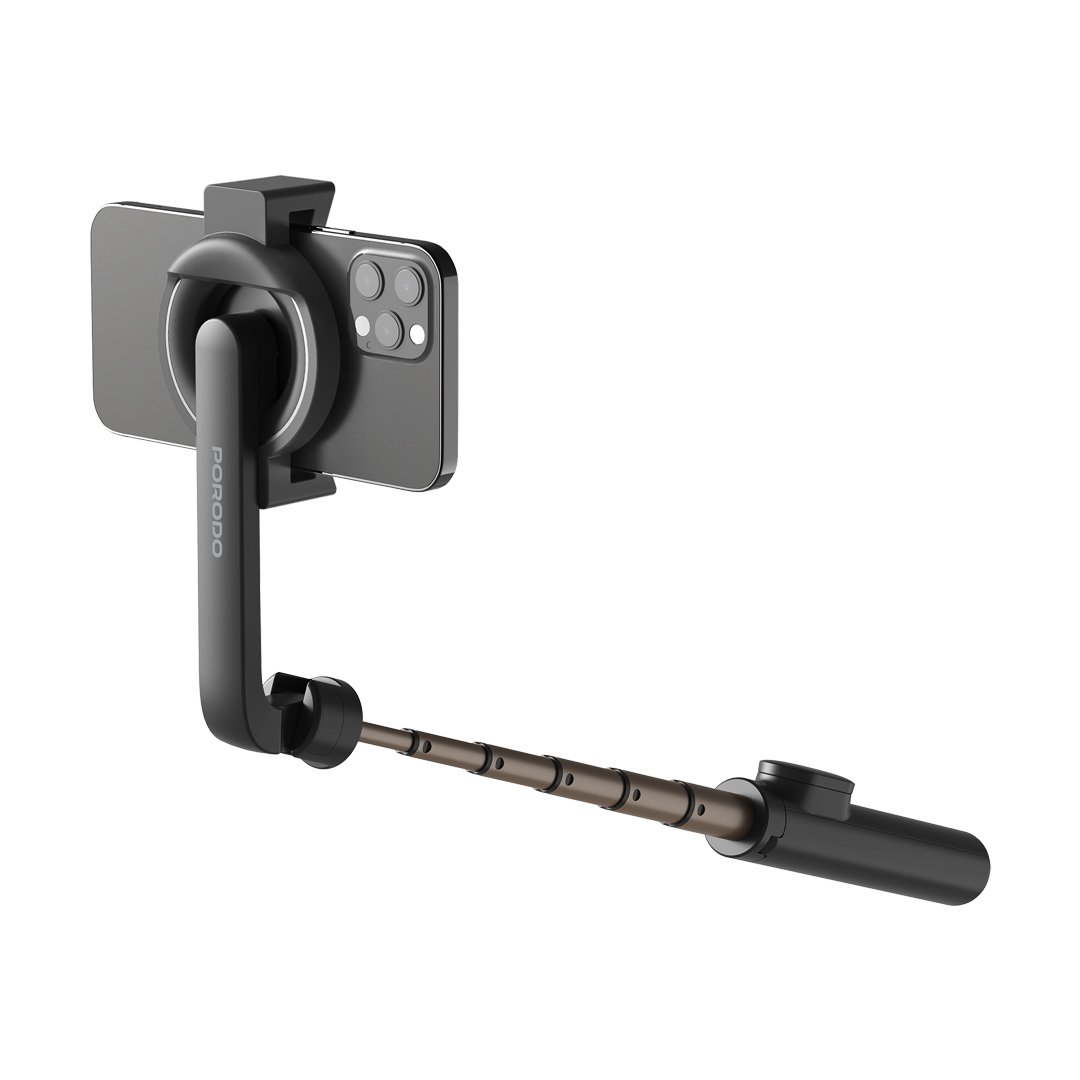 Porodo Magnetic Selfie Stick 64.5cm Extendable with 3 Leg Tripod and Remote Control 3 Porodo Magnetic Selfie Stick 64.5cm Extendable with 3 Leg Tripod and Remote Control - Image 3