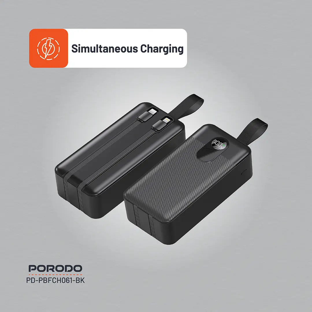 Porodo 50000mAh Power Bank Integrated Cables 5 Porodo 50000mAh Power Bank Integrated Cables - Image 5