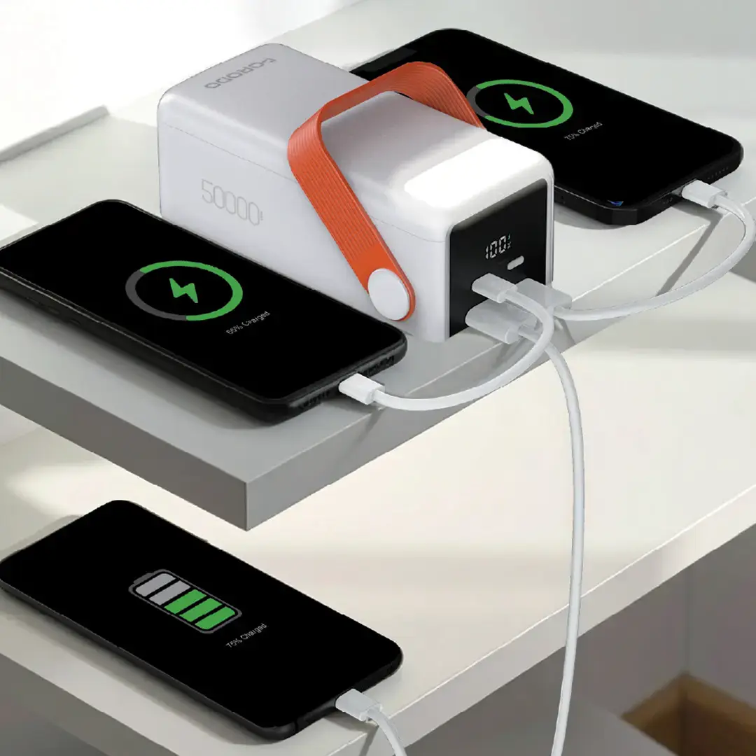 Porodo PortaPower 50000mAh Power Bank with Built-In LED Lighting 3 Porodo PortaPower 50000mAh Power Bank with Built-In LED Lighting - Image 3