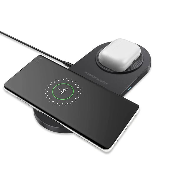 Powerology Dual Wireless Power Pad with LED Indicator 2 Powerology Dual Wireless Power Pad with LED Indicator - Image 2