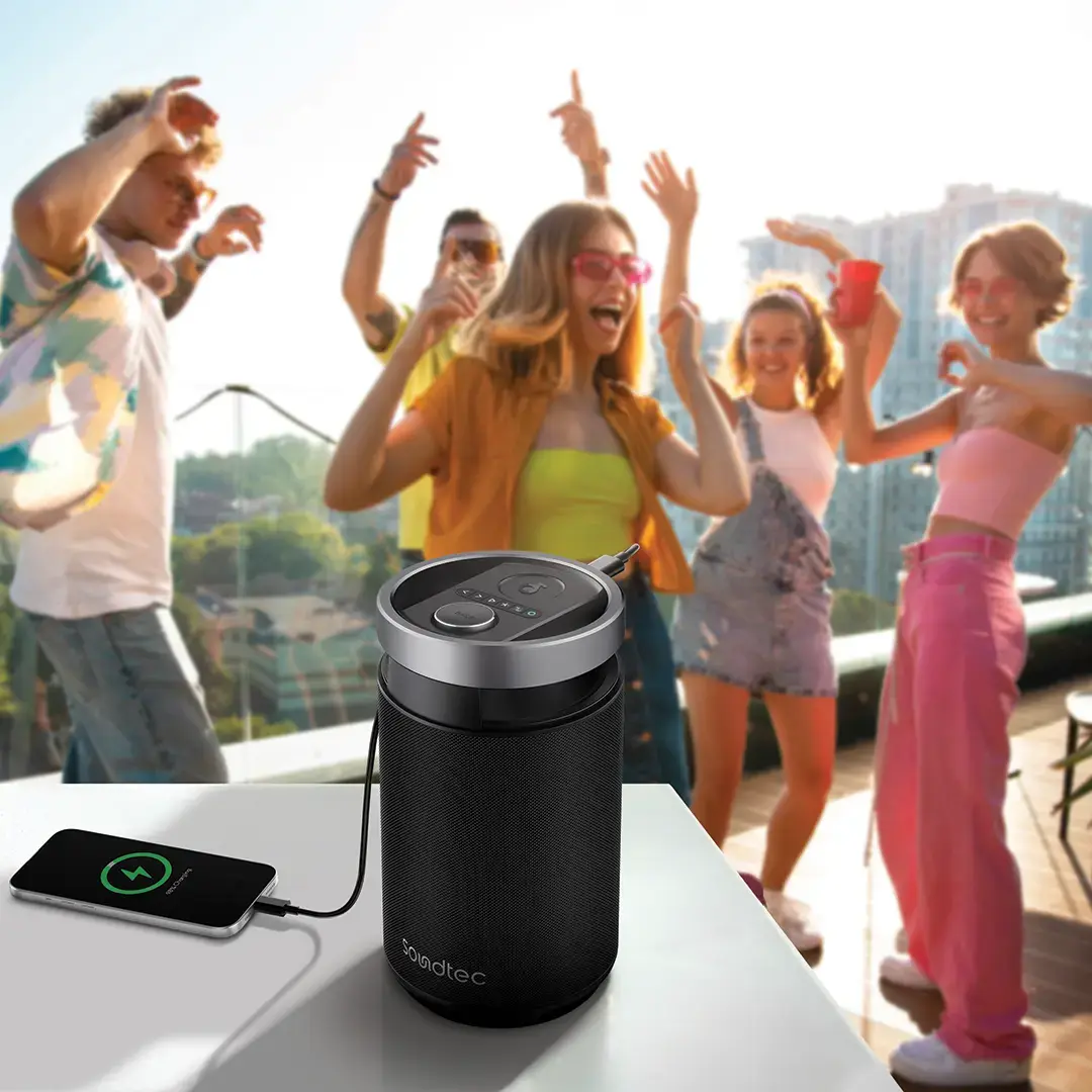 Porodo Soundtec Tiesto Portable Karaoke Speaker 5 Porodo Soundtec Tiesto Portable Karaoke Speaker - Image 5