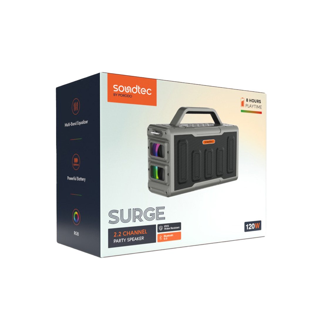 Porodo Soundtec Surge 2.2 Channel Party Speaker 3 Porodo Soundtec Surge 2.2 Channel Party Speaker - Image 3