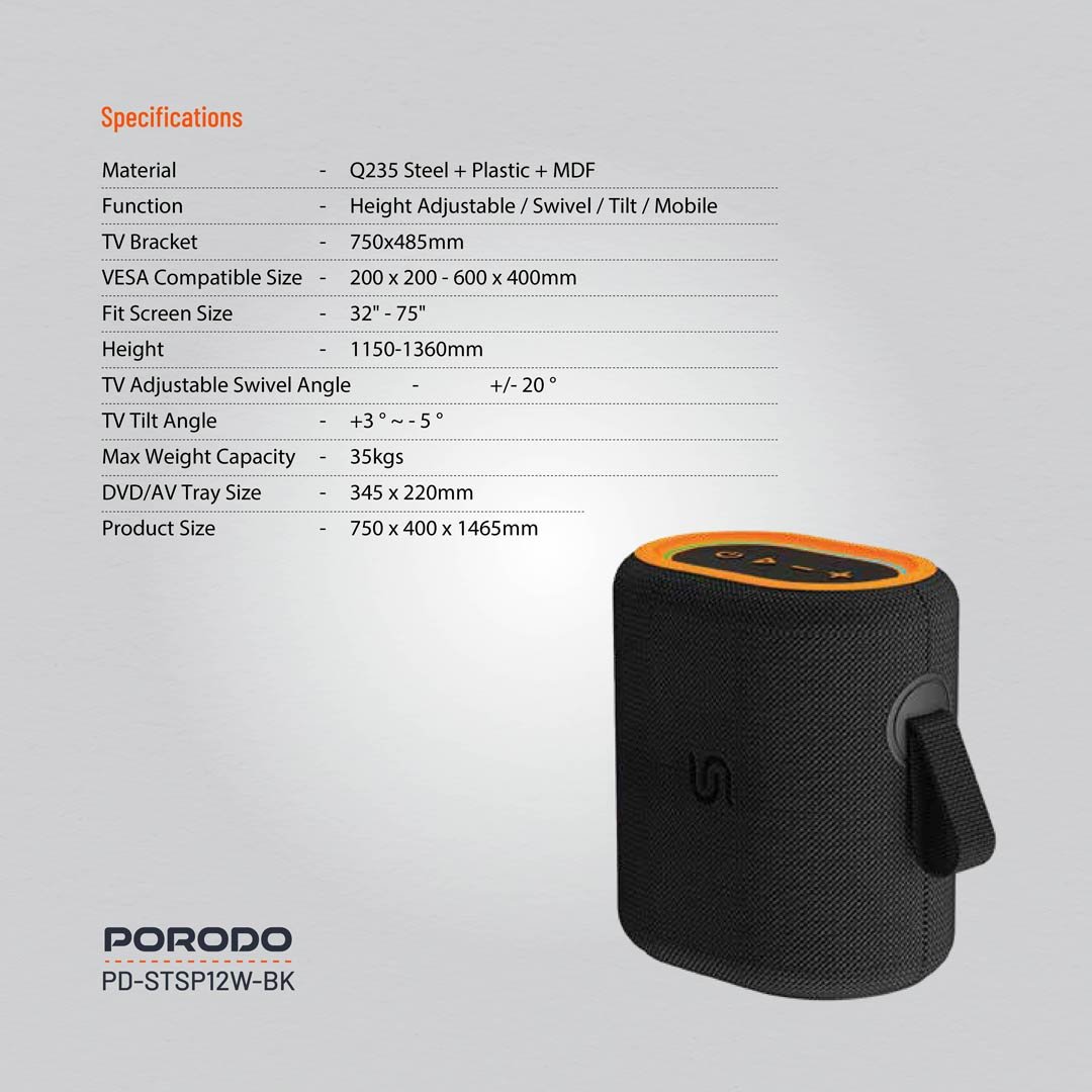Porodo Soundtec Rave Portable Speaker 5 Porodo Soundtec Rave Portable Speaker - Image 5