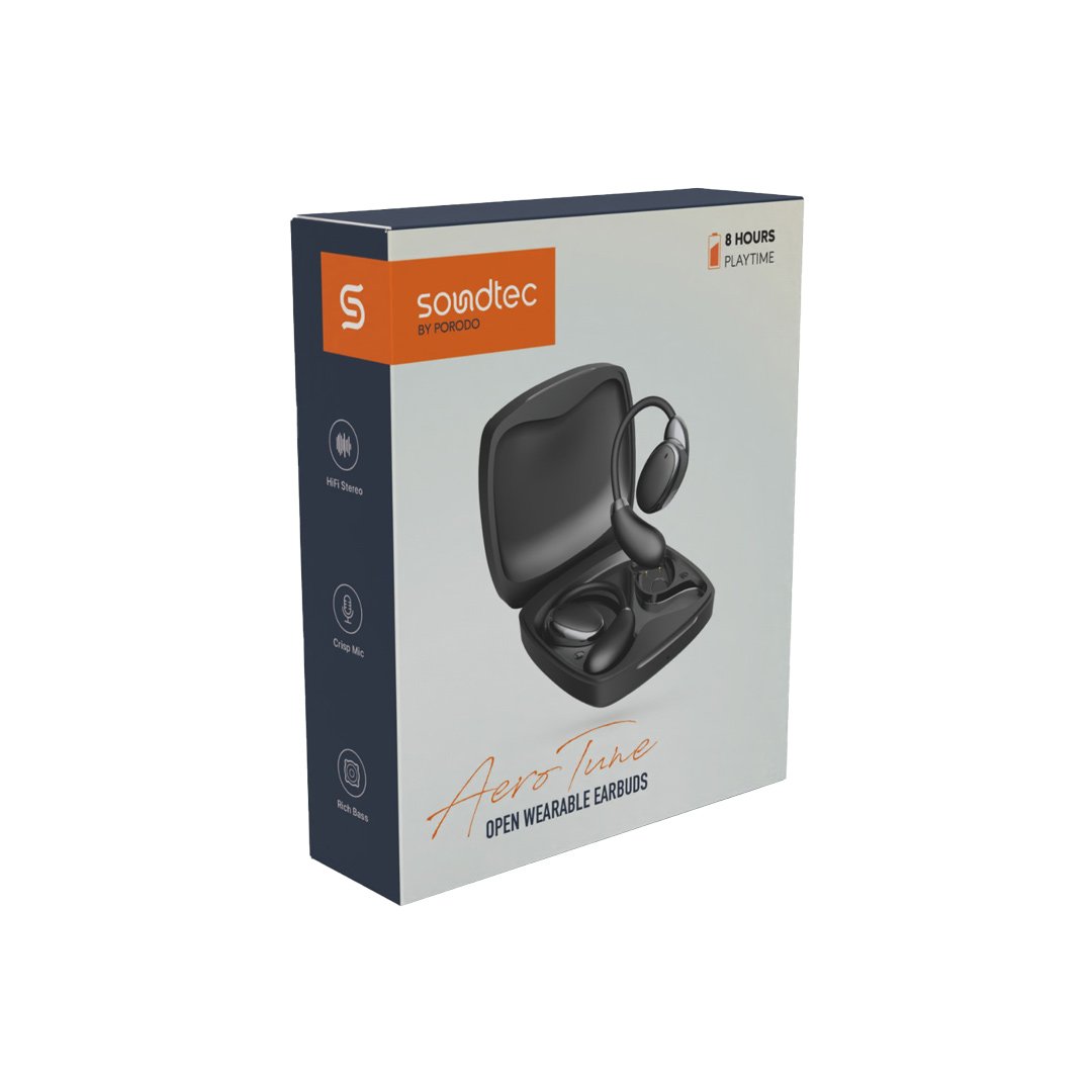 Porodo Soundtec Aero Tune Open Wearable Earbuds 4 Porodo Soundtec Aero Tune Open Wearable Earbuds - Image 4
