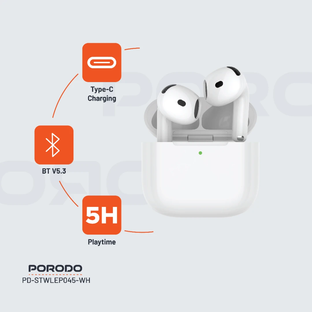 Porodo Soundtec Earbuds Gen 4 2 Porodo Soundtec Earbuds Gen 4 - Image 2