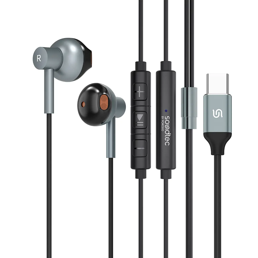 Porodo Soundtec Stereo Earphones 2 Porodo Soundtec Stereo Earphones - Image 2