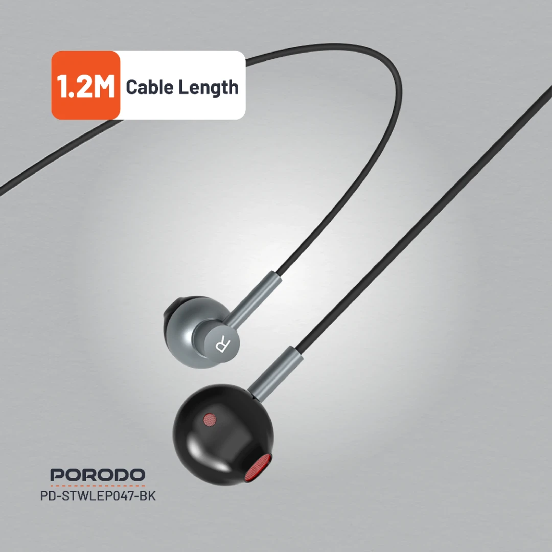 Porodo Soundtec Stereo Earphones 5 Porodo Soundtec Stereo Earphones - Image 5