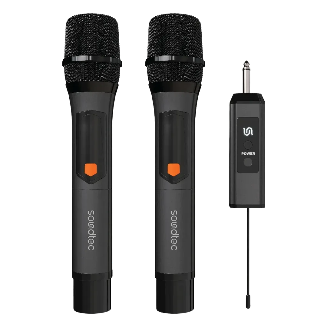 Porodo Soundtec Duo Mic Aluminum Rechargeable Wireless Microphone 2 Porodo Soundtec Duo Mic Aluminum Rechargeable Wireless Microphone - Image 2