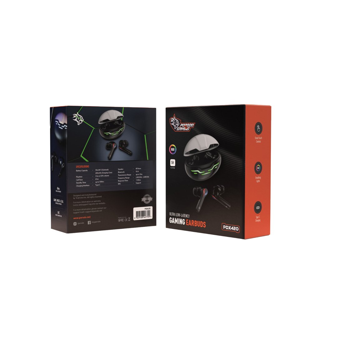 Porodo Gaming Ultra Low-Latency Gaming Earbuds 2 Porodo Gaming Ultra Low-Latency Gaming Earbuds - Image 2