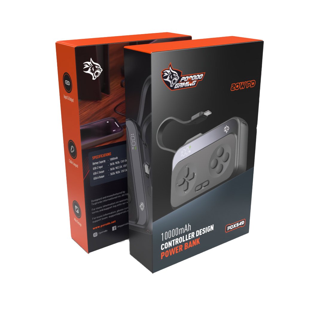 Porodo Gaming 10000mAh Controller Design Power Bank 3 Porodo Gaming 10000mAh Controller Design Power Bank - Image 3