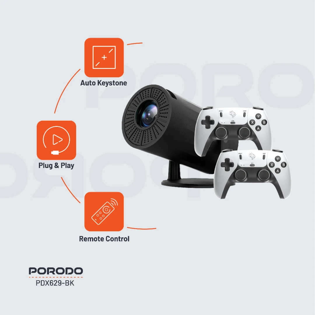 Porodo Gaming Projector with Controllers 5 Porodo Gaming Projector with Controllers - Image 5