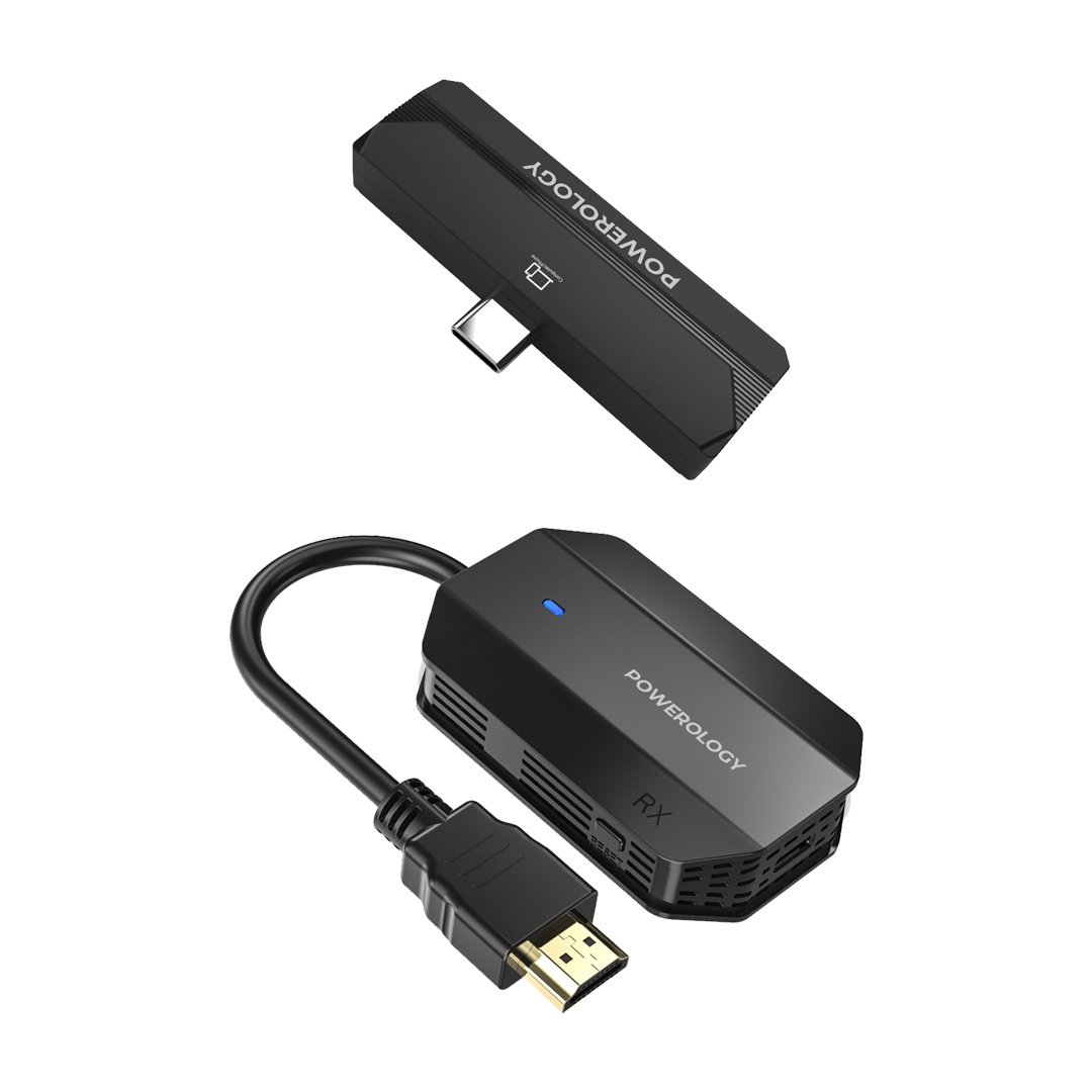 Powerology Wireless HDMI Type-C Adapter Audio & Video-Black 4 Powerology Wireless HDMI Type-C Adapter Audio & Video-Black - Image 4