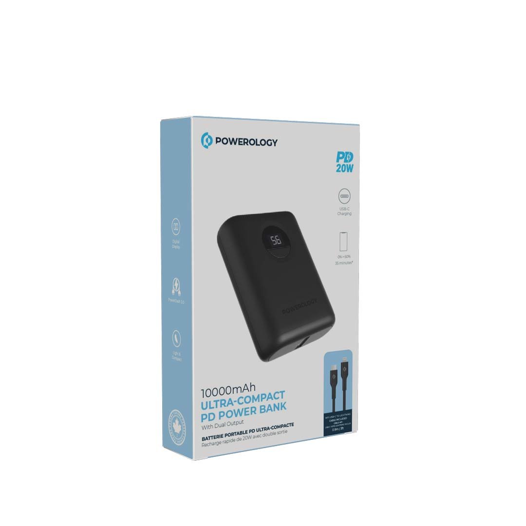 Powerology Power Bank 10000 mAh with MFi 0.9 m USB-C to Lightning Cable 2 Powerology Power Bank 10000 mAh with MFi 0.9 m USB-C to Lightning Cable - Image 2