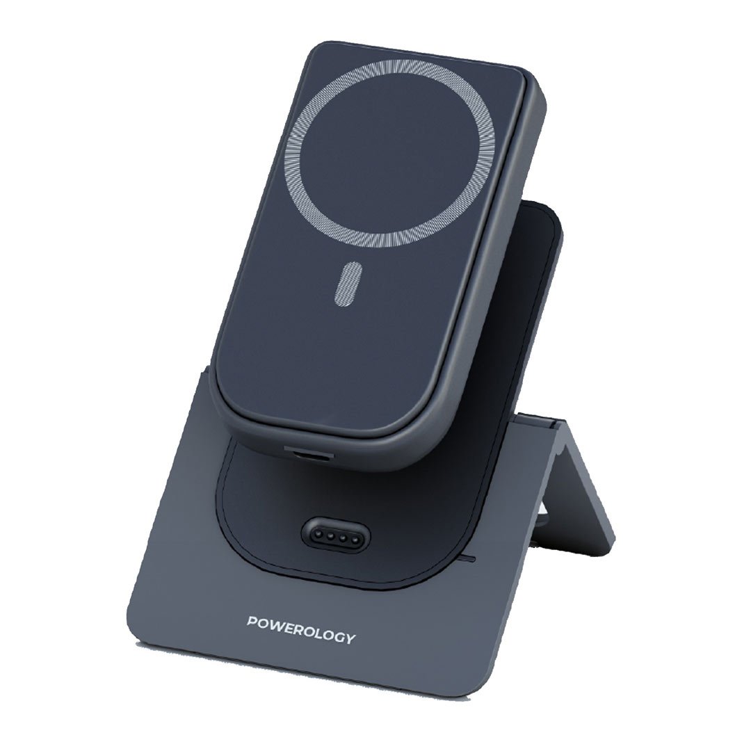 Powerology MagSafe COMBO POWER BANK + CHARGING STAND 10000mAh 3 Powerology MagSafe COMBO POWER BANK + CHARGING STAND 10000mAh - Image 3