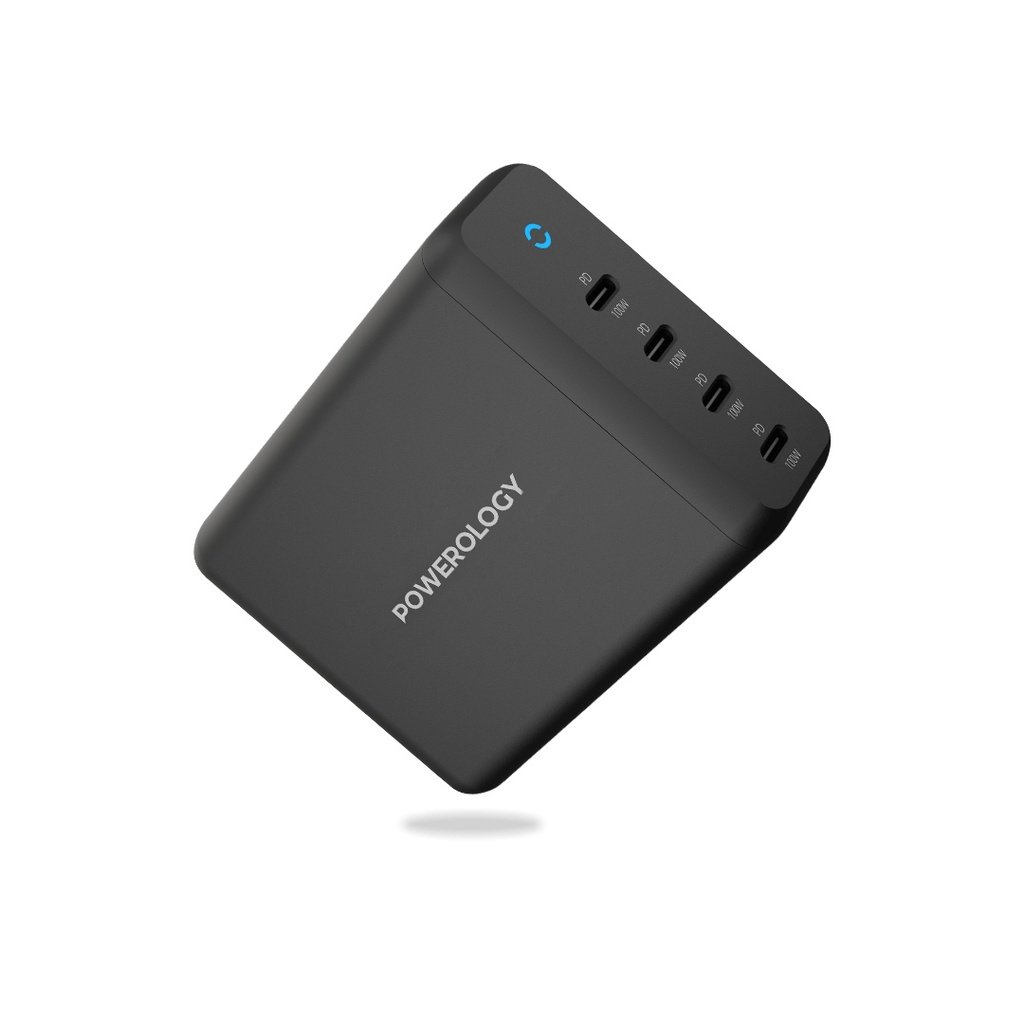 Powerology 165W GaN Desktop Charger x4 USB-C Power Delivery 2 Powerology 165W GaN Desktop Charger x4 USB-C Power Delivery - Image 2