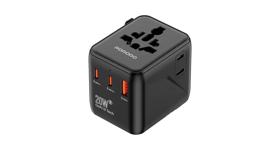 Porodo Universal Travel GaN Quick Charger 4 Porodo Universal Travel GaN Quick Charger - Image 4