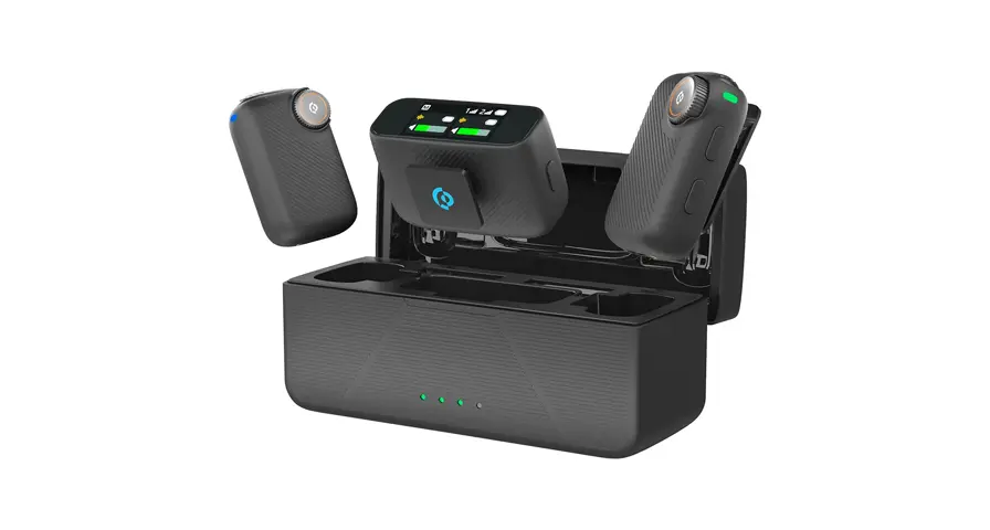 Powerology Pure Q1 Microphone With AI Noise cancelling Touch Screen - Black 1 Powerology Pure Q1 Microphone With AI Noise cancelling Touch Screen - Black