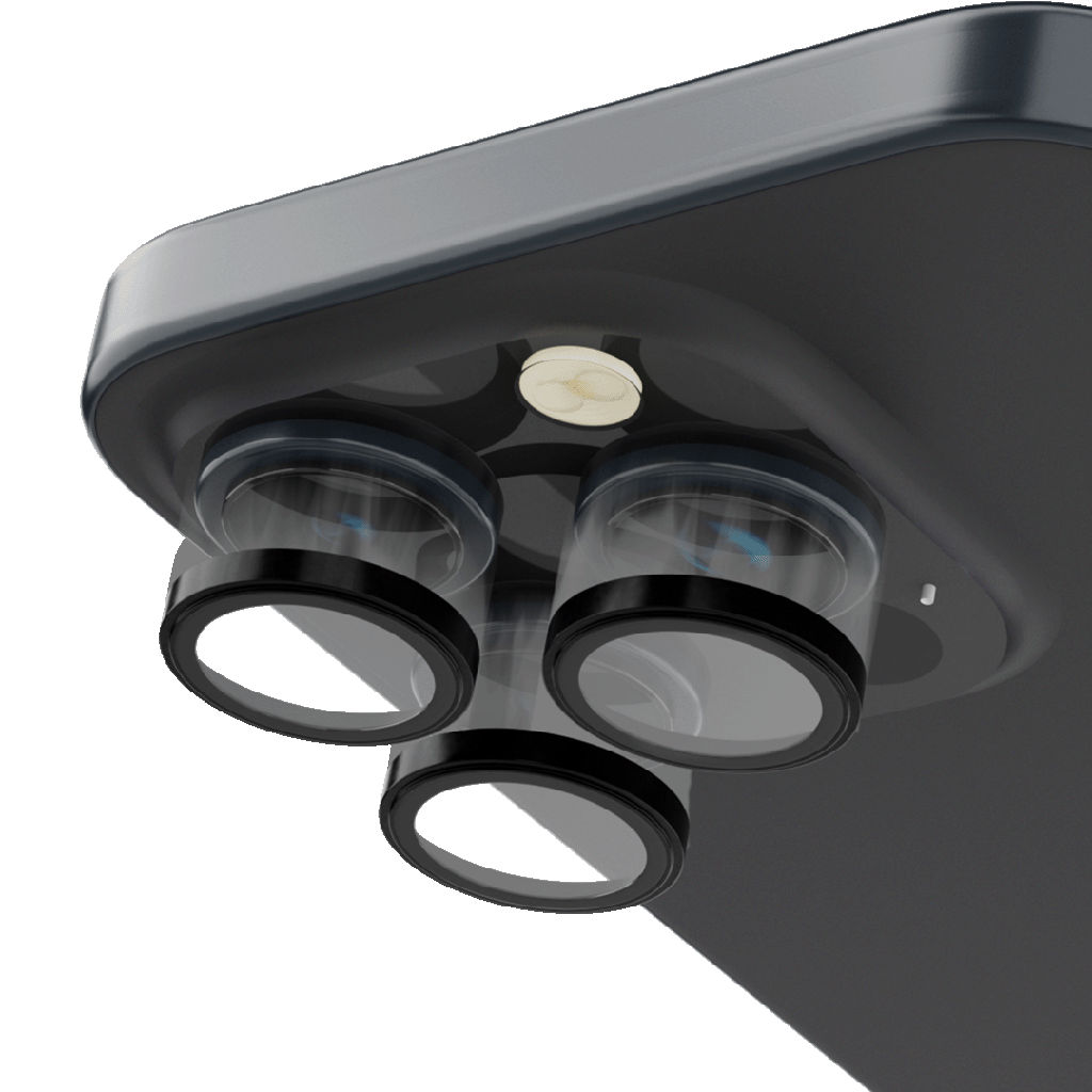 Levelo Trio Pro 2 in 1 Camera Lens Protector With Detachable Camera Protector for iPhone 17 Pro - Orange 1 Levelo Trio Pro 2 in 1 Camera Lens Protector With Detachable Camera Protector for iPhone 17 Pro - Orange