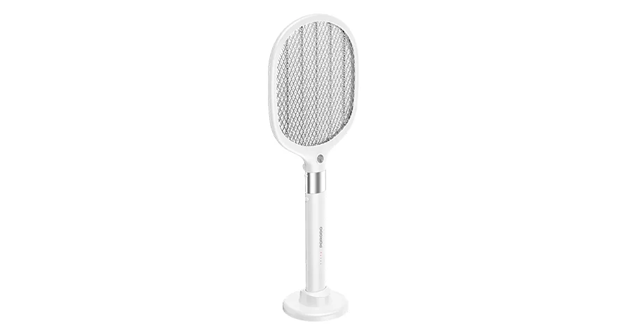 Porodo Lifestyle Zapp Electric Mosquito Swatter With Telescopic Handle - White 1 Porodo Lifestyle Zapp Electric Mosquito Swatter With Telescopic Handle - White